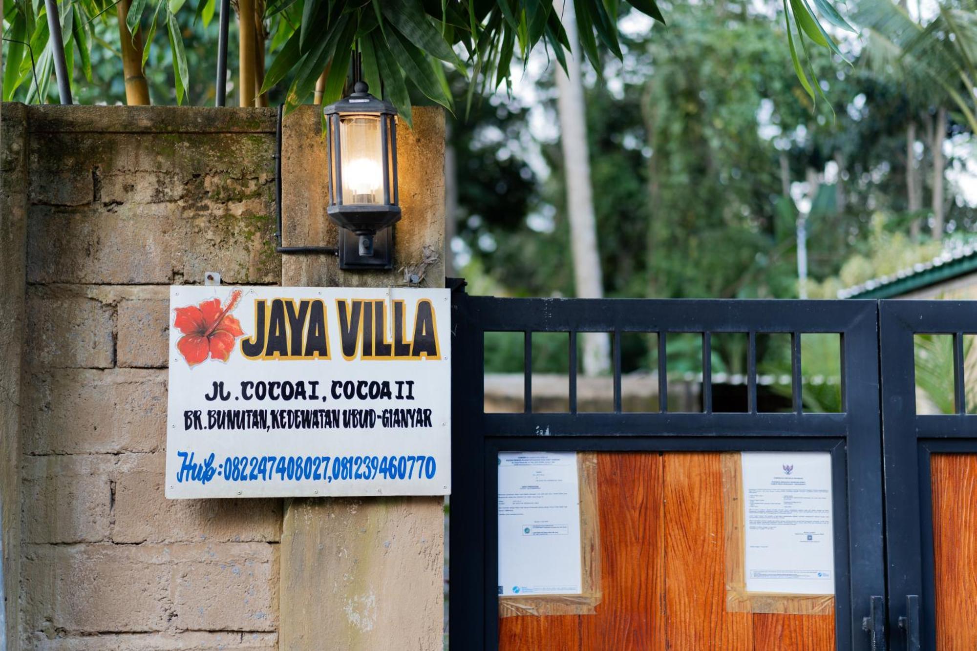 Jaya Villa أوبود المظهر الخارجي الصورة